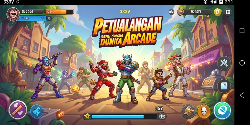 Tampilan gameplay 333V yang seru dan mengasyikkan.