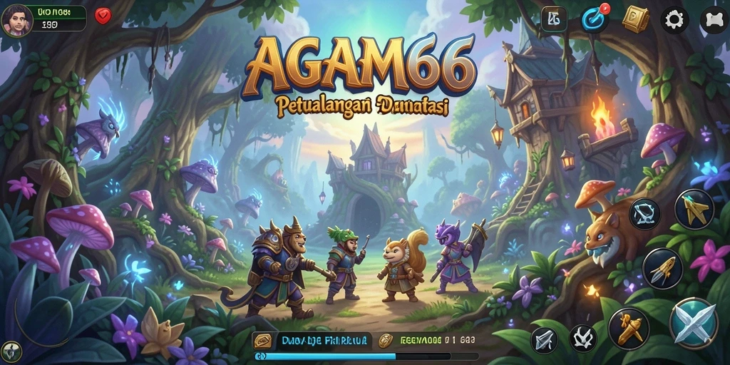 Tangkapan layar gameplay AGAM66 menampilkan aksi mendebarkan di dunia petualangan.