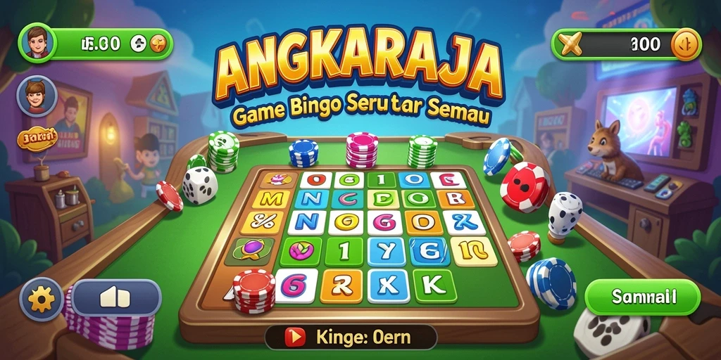 Tampilan seru dalam permainan Bingo ANGKARAJA