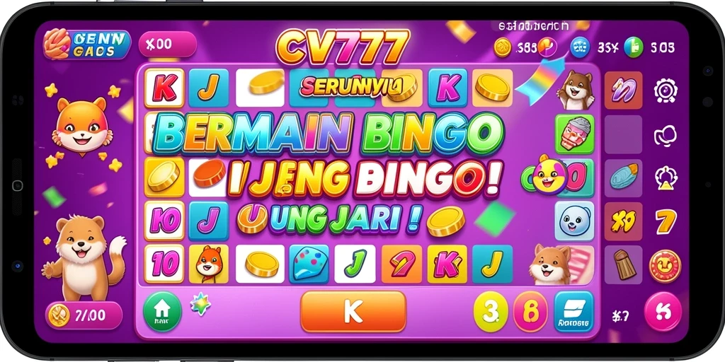 Tampilan gameplay Bingo di CV777 yang menarik dan penuh warna.