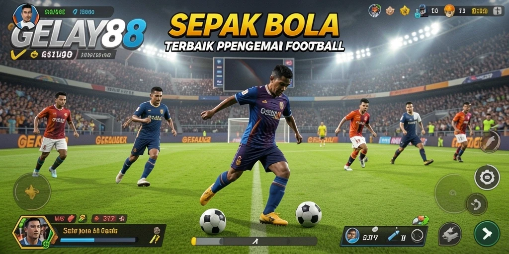 Screenshot gameplay GELAY88 menampilkan aksi seru di lapangan.