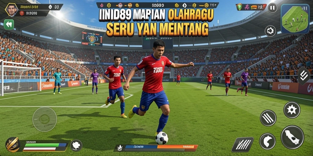 Tampilan gameplay seru dalam olahraga di IND89.