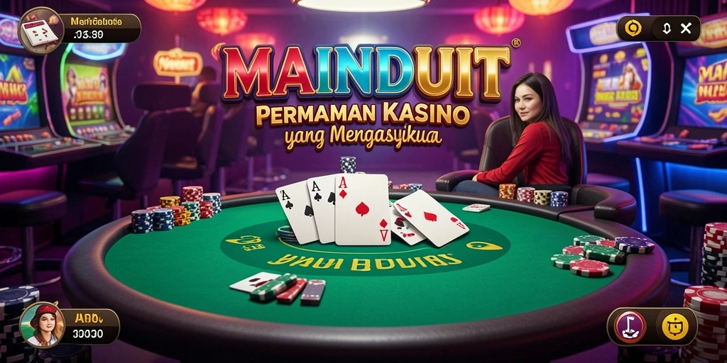 Tampilan permainan kasino yang memukau dan interaktif dari MAINDUIT.