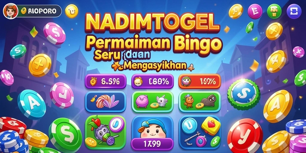 Screenshot gameplay NADIMTOGEL menampilkan serunya permainan Bingo.