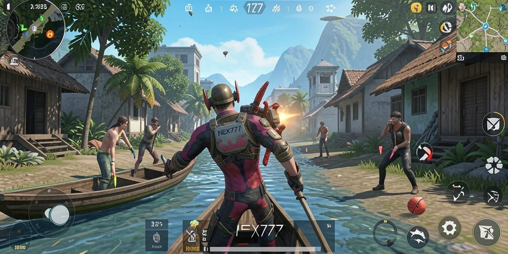 Screenshot NEX777 menampilkan gameplay simulasi yang menarik dan realistis.
