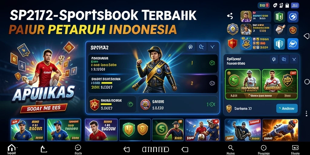 Tampilan dinamis dari gameplay SP212 dalam taruhan olahraga.